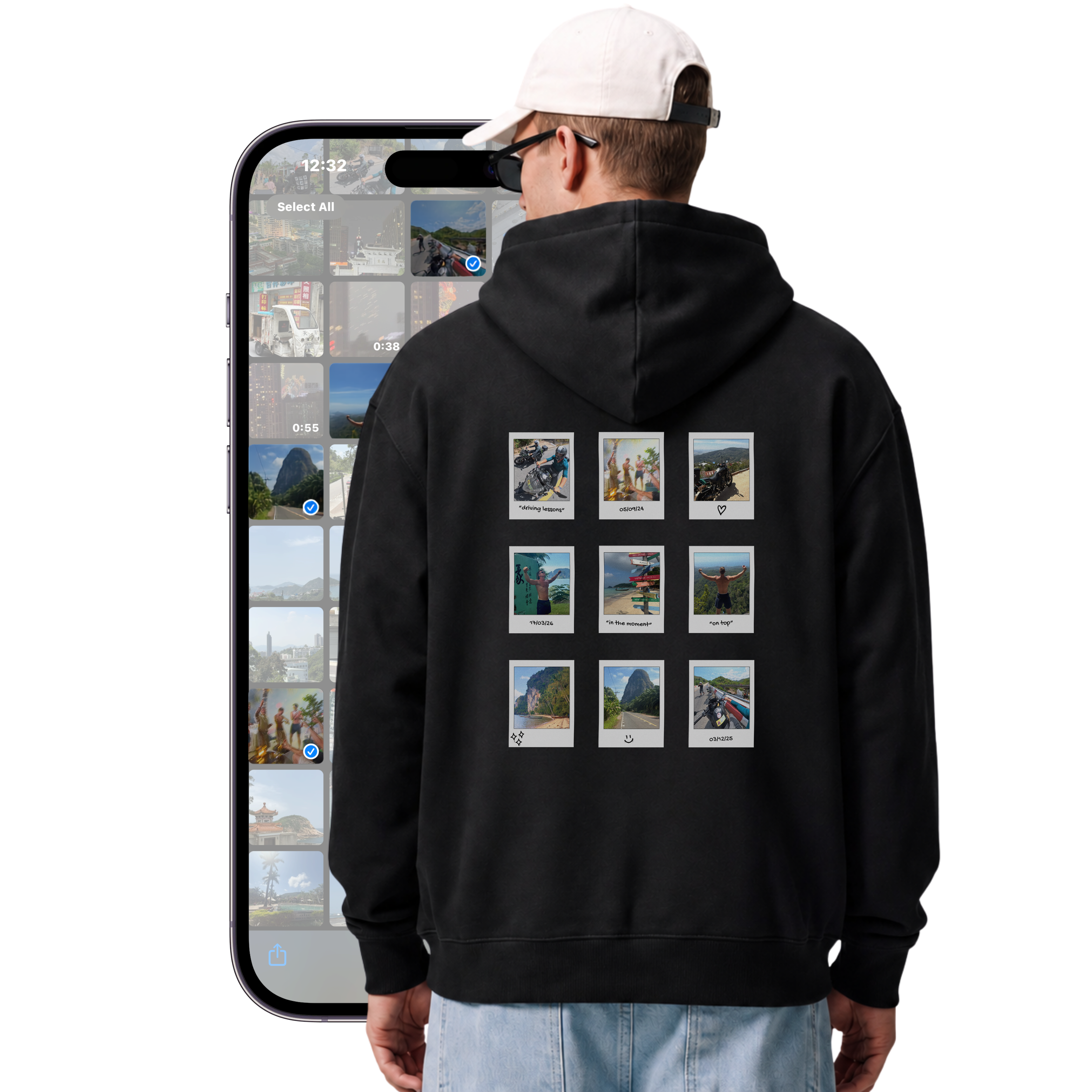 Polaroid Back Hoodie