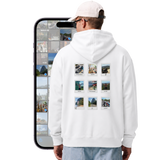 Polaroid Back Hoodie — White