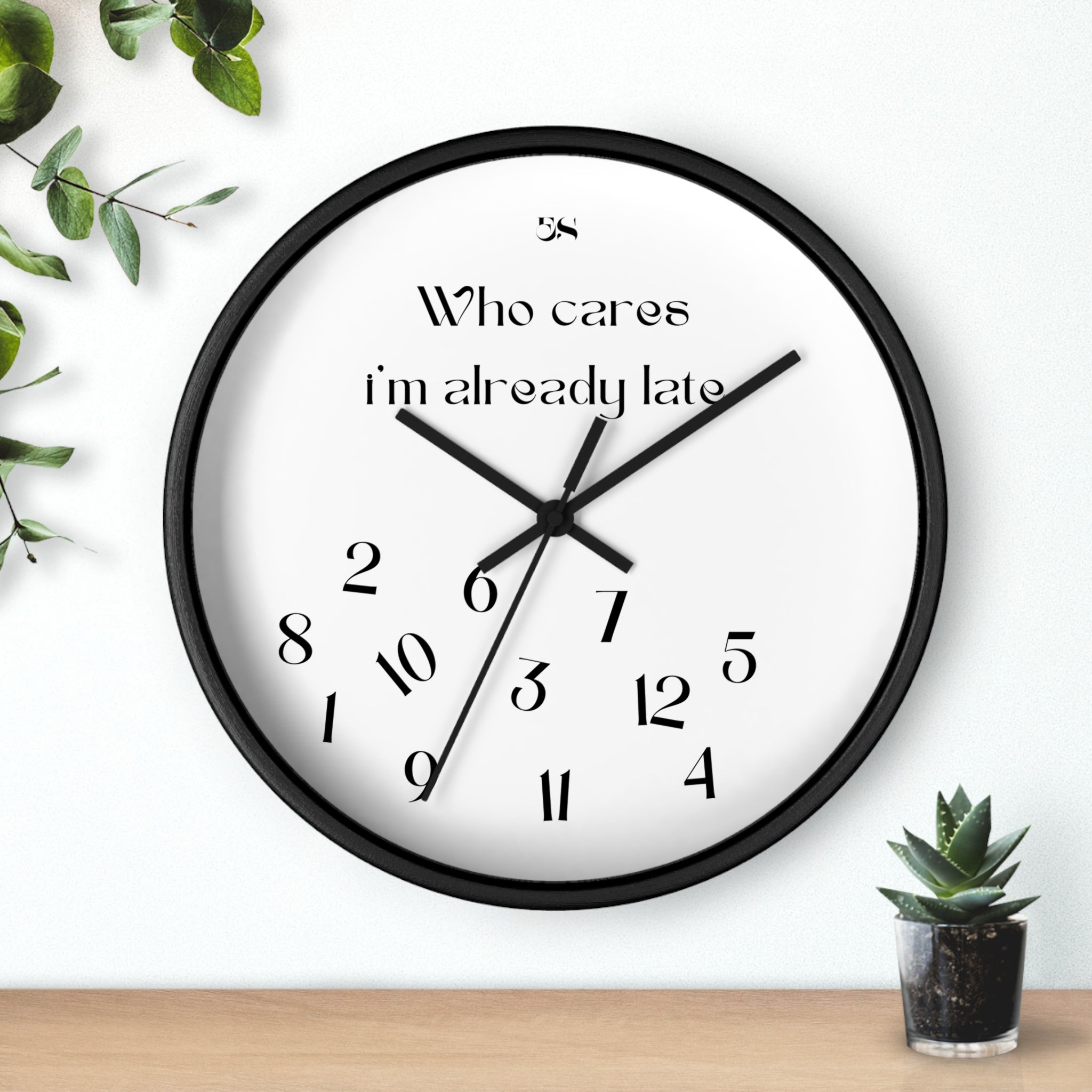 "Who Cares" Wall Clock